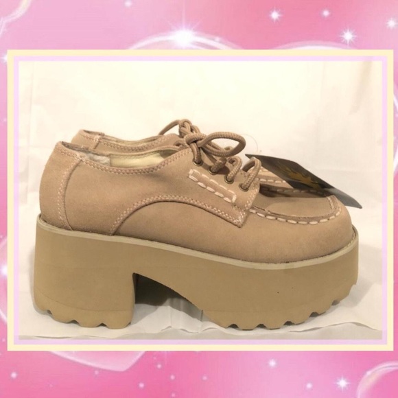 Vintage 90s Chunky Platform Loafers - Picture 3 of 4